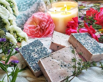 Hibiscus Ylang Ylang Exfoliating Bar Soap| Face and Body Glow| Great for All Skin Types| Body Soap| Spa Gift| Gift