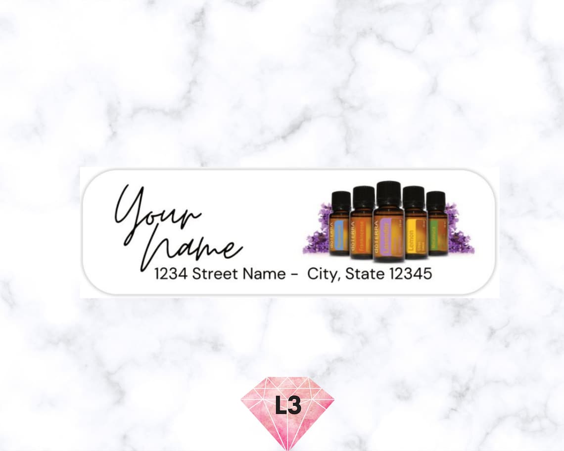 Doterra Labels Labels Printed Envelope Stickers Thank You Etsy