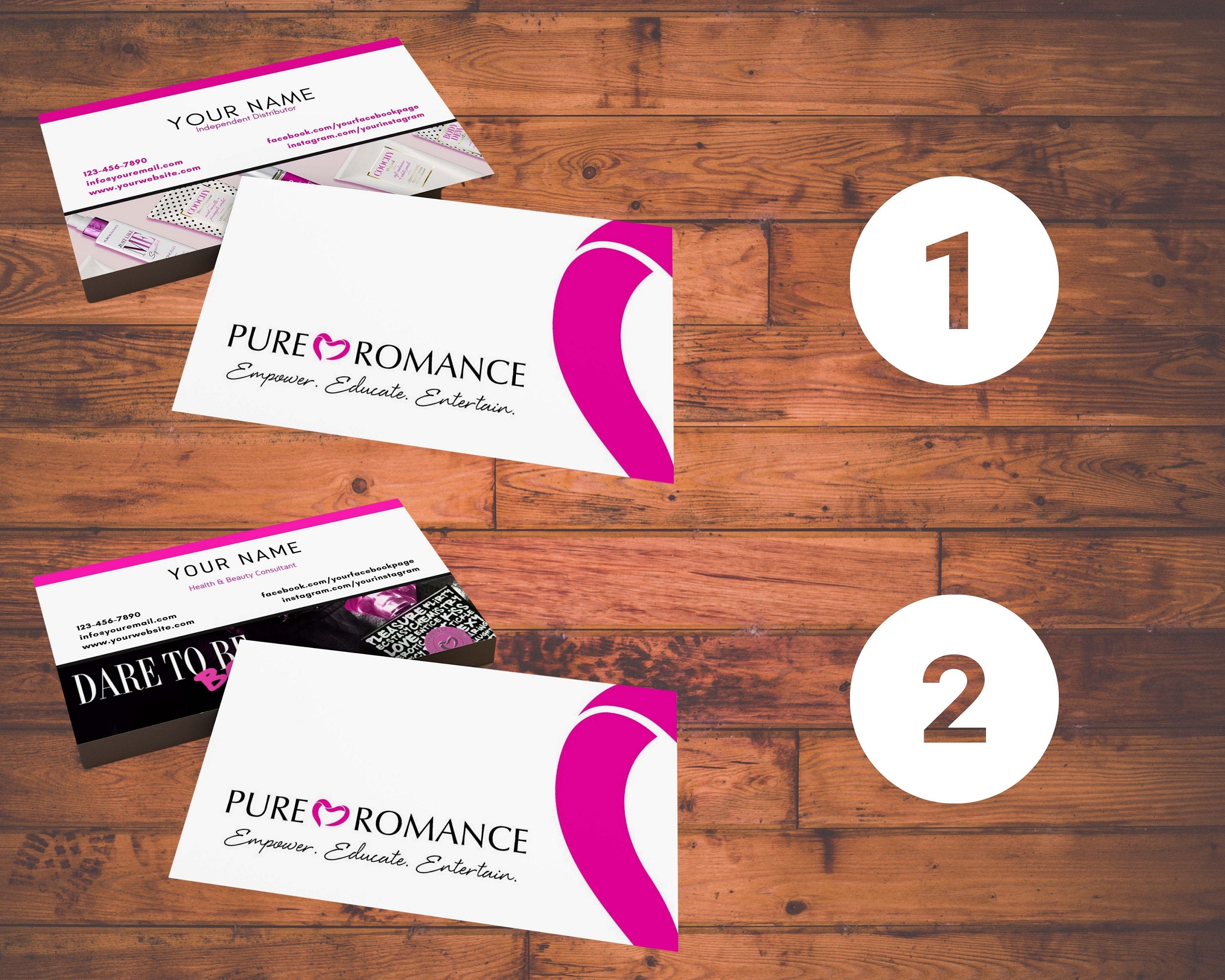 Pure Romance Business Business Cards Etsy