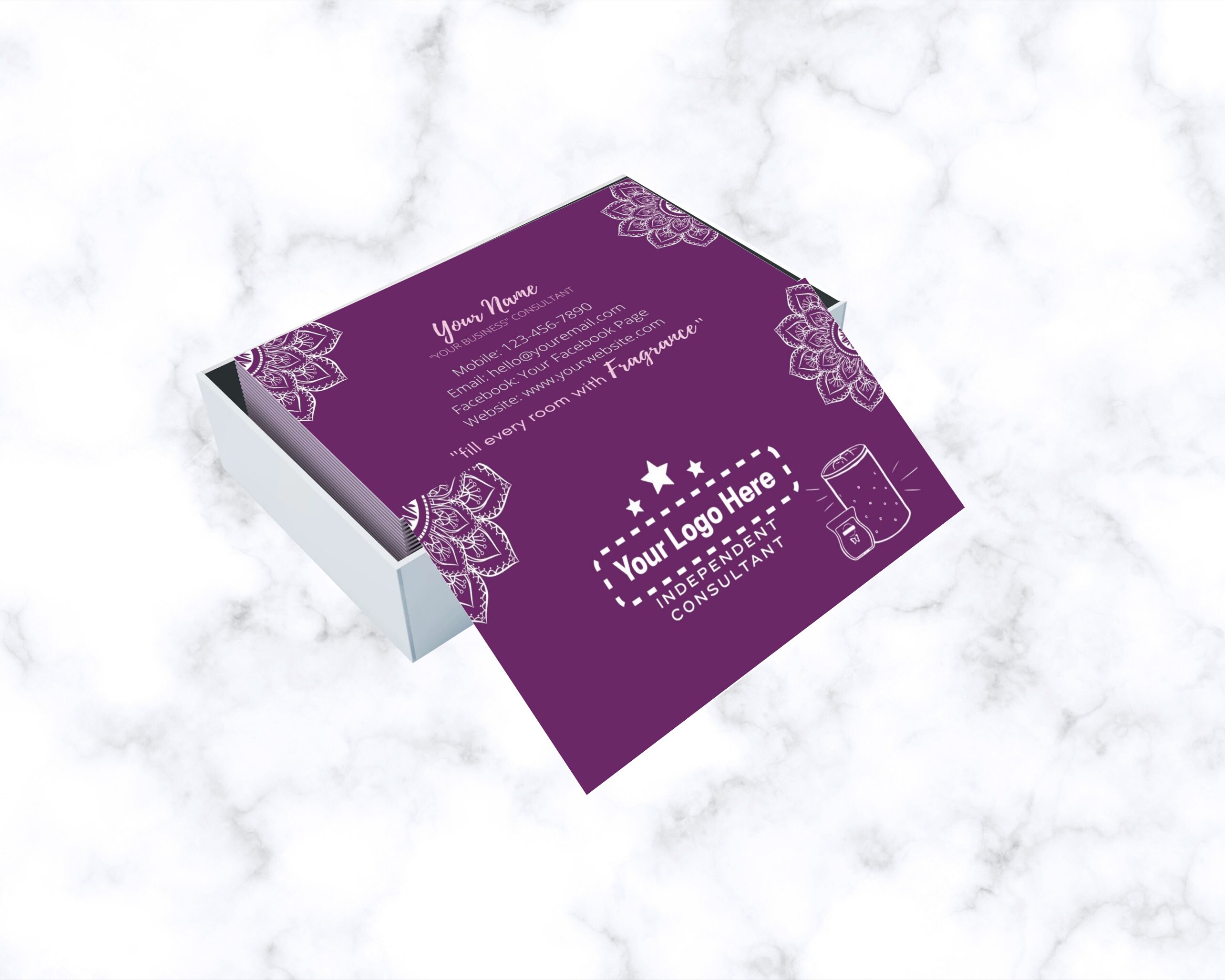 Fragrance Business Cards, Consultant Business Cards, Calling Card,  Fragrance Package, Digital, Printed, Custom, QR, Marketing Regarding Advocare Business Card Template