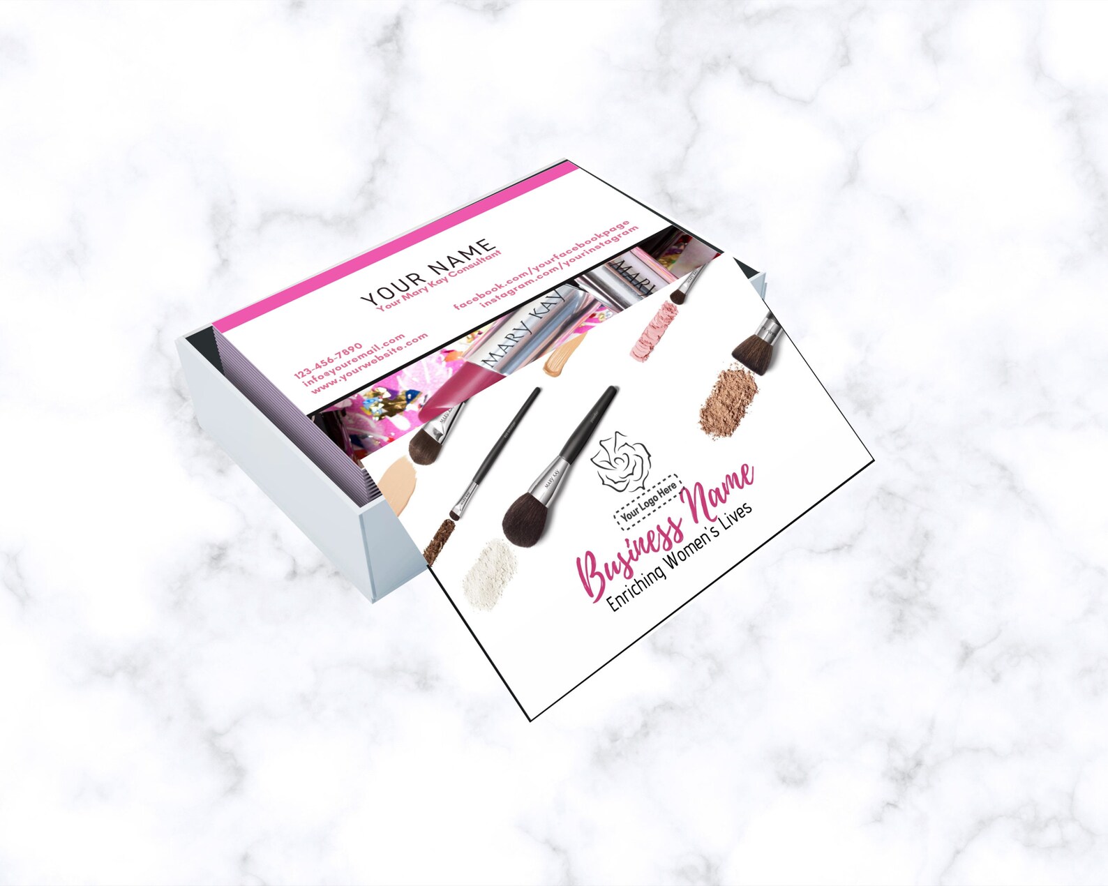 Mary Kay Business Cards Calling Card Makeup Business Card ...