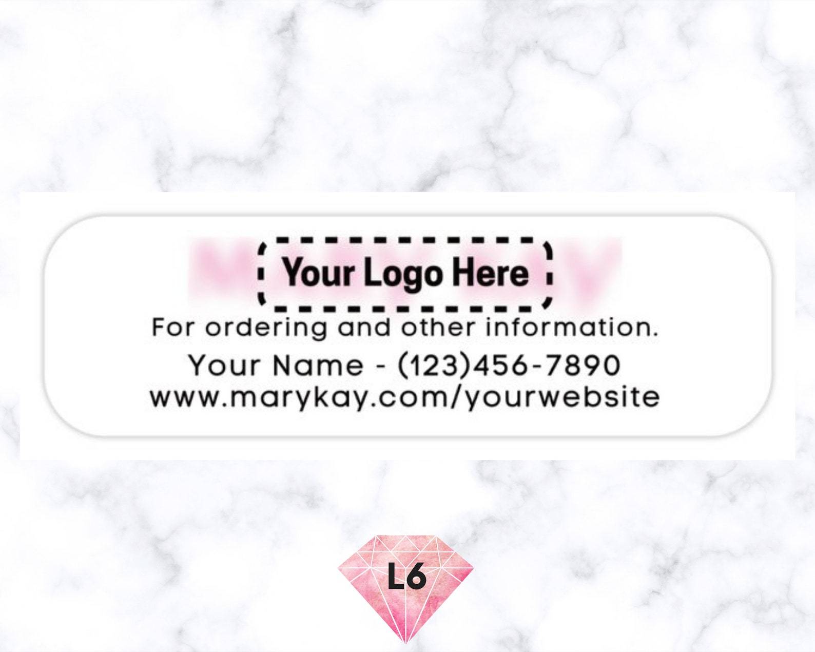Mary Kay Labels Labels Printed Thank you Mary Kay | Etsy
