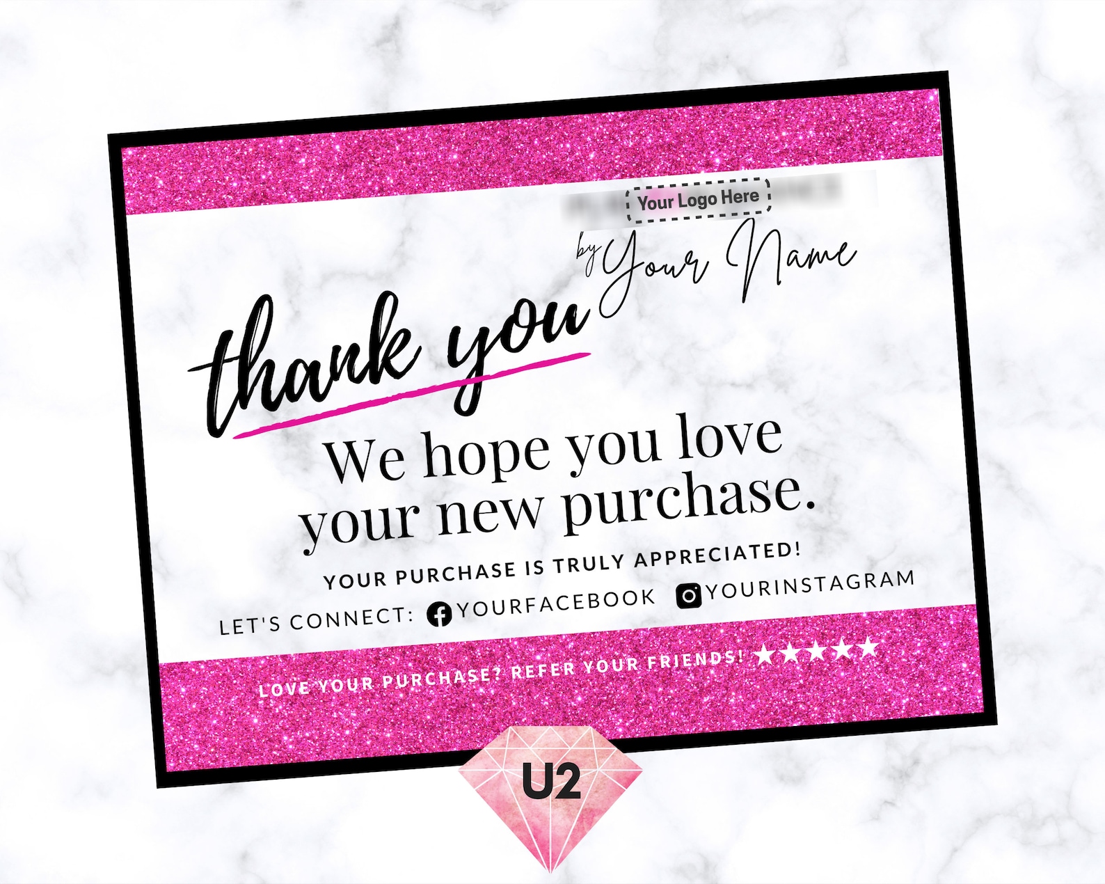 Pure Romance Thank You Post Cards | Etsy