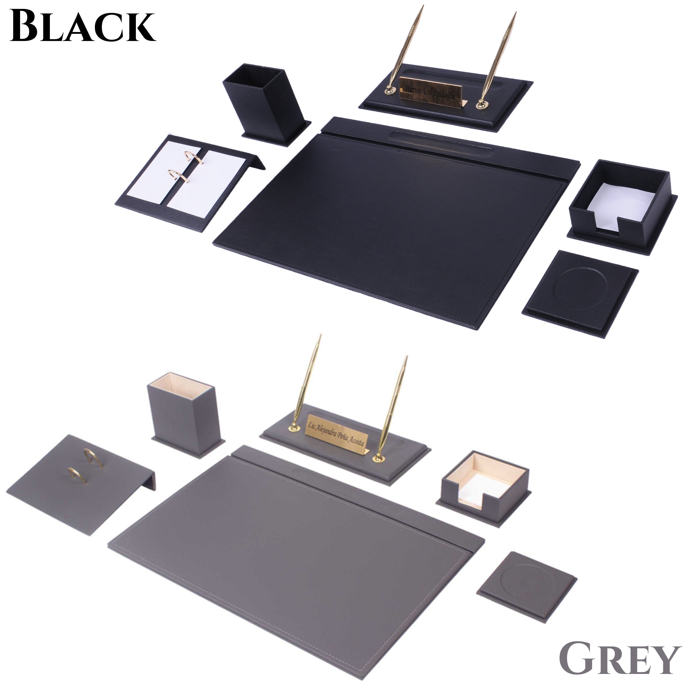 Leather Desk Setdesk Organizeroffice Desk Accessoriesdesk Organizer Officeoffice Accessories