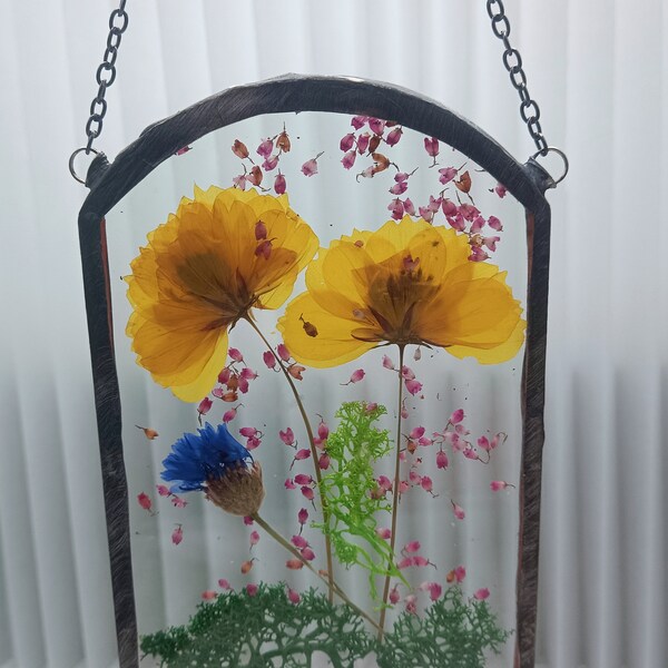 Flower Under Glass Etsy