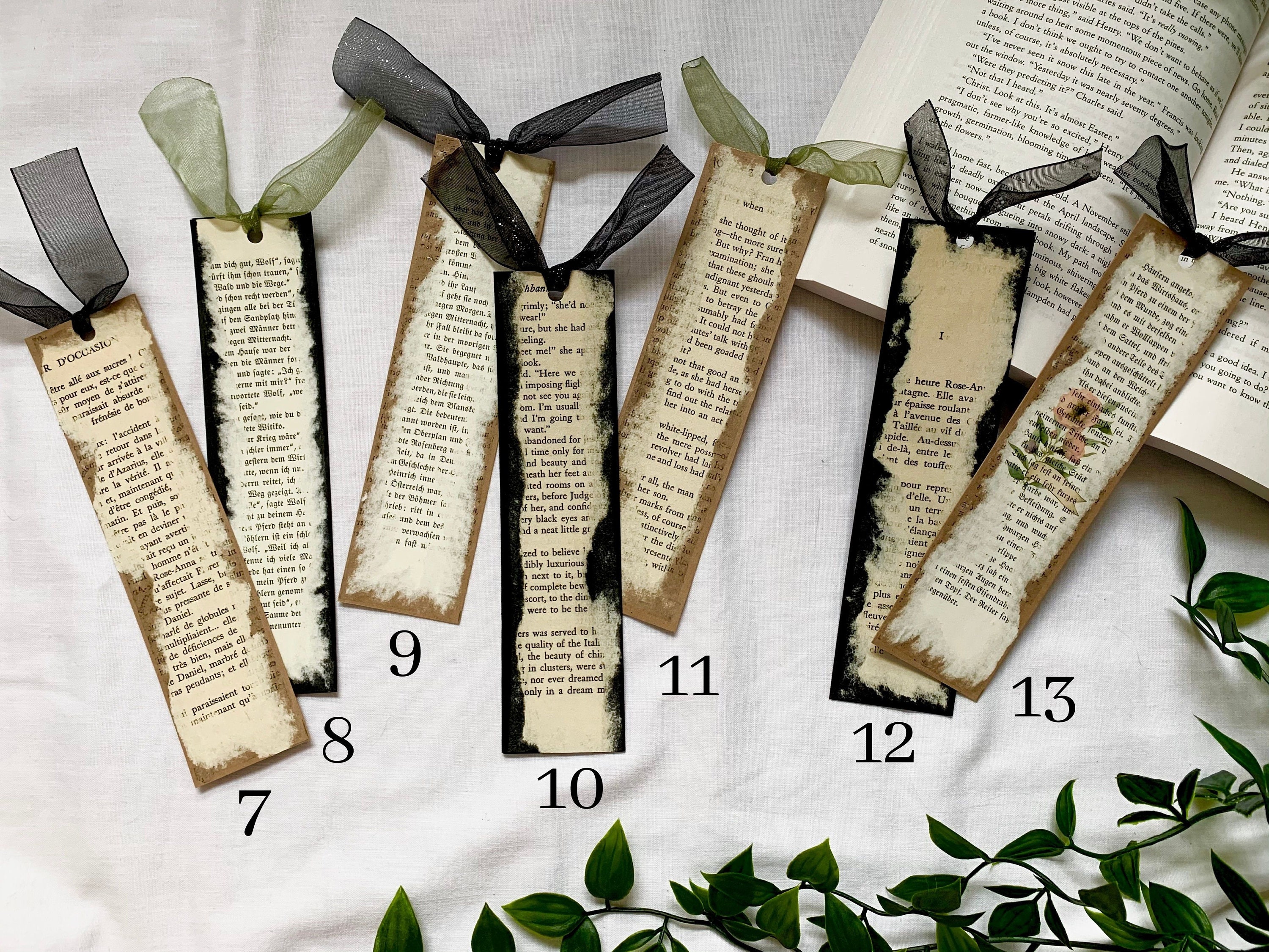 Handmade Bookmarks Single Bookmarks One of a Kind Etsy