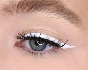 Witte vloeibare eyeliner, veganistische eyeliner