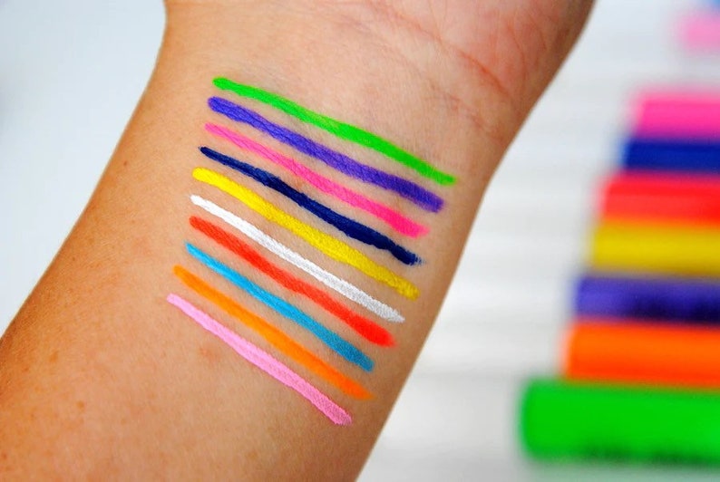 Yellow Eyeliner Yellow Liquid Eyeliner Waterproof Etsy