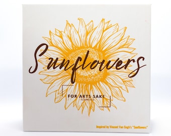 Paleta de sombras de ojos de girasoles