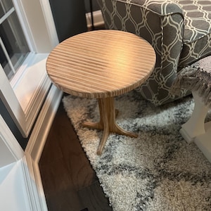 Round side table