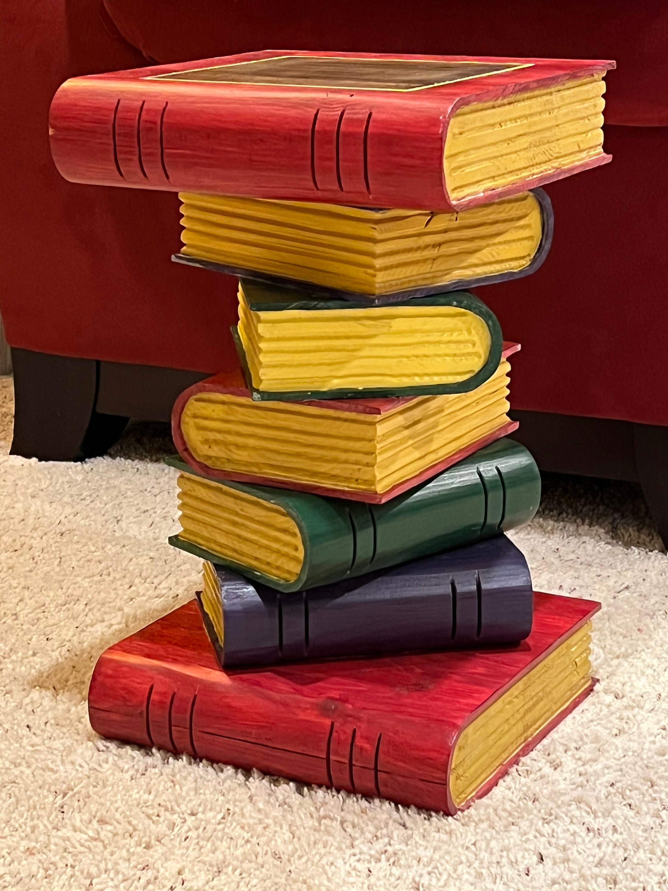 Stacked Book Side Table Etsy