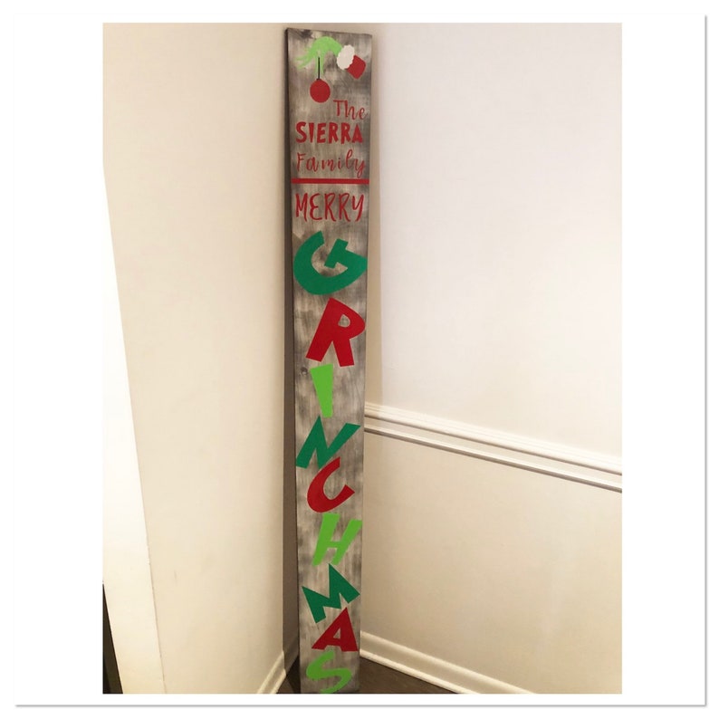 Merry Grinchmas Porch Sign Grinchmas Decor Grinch  Etsy