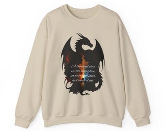Sudadera para amantes de los libros: Dioses y monstruos, cita de Dianna y Samkiel, suéter con dragón de libros, regalo unisex