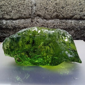 Light green bubble Andara crystal natural rough 1.4kgs (79)