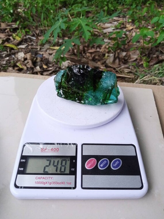 2.5kg アンダラ クリスタル ラフ アクア ブルー モチーフ バブル モノ