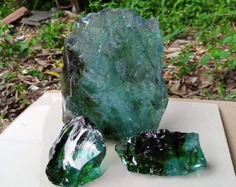 2.5kg アンダラ クリスタル ラフ アクア ブルー モチーフ バブル モノ
