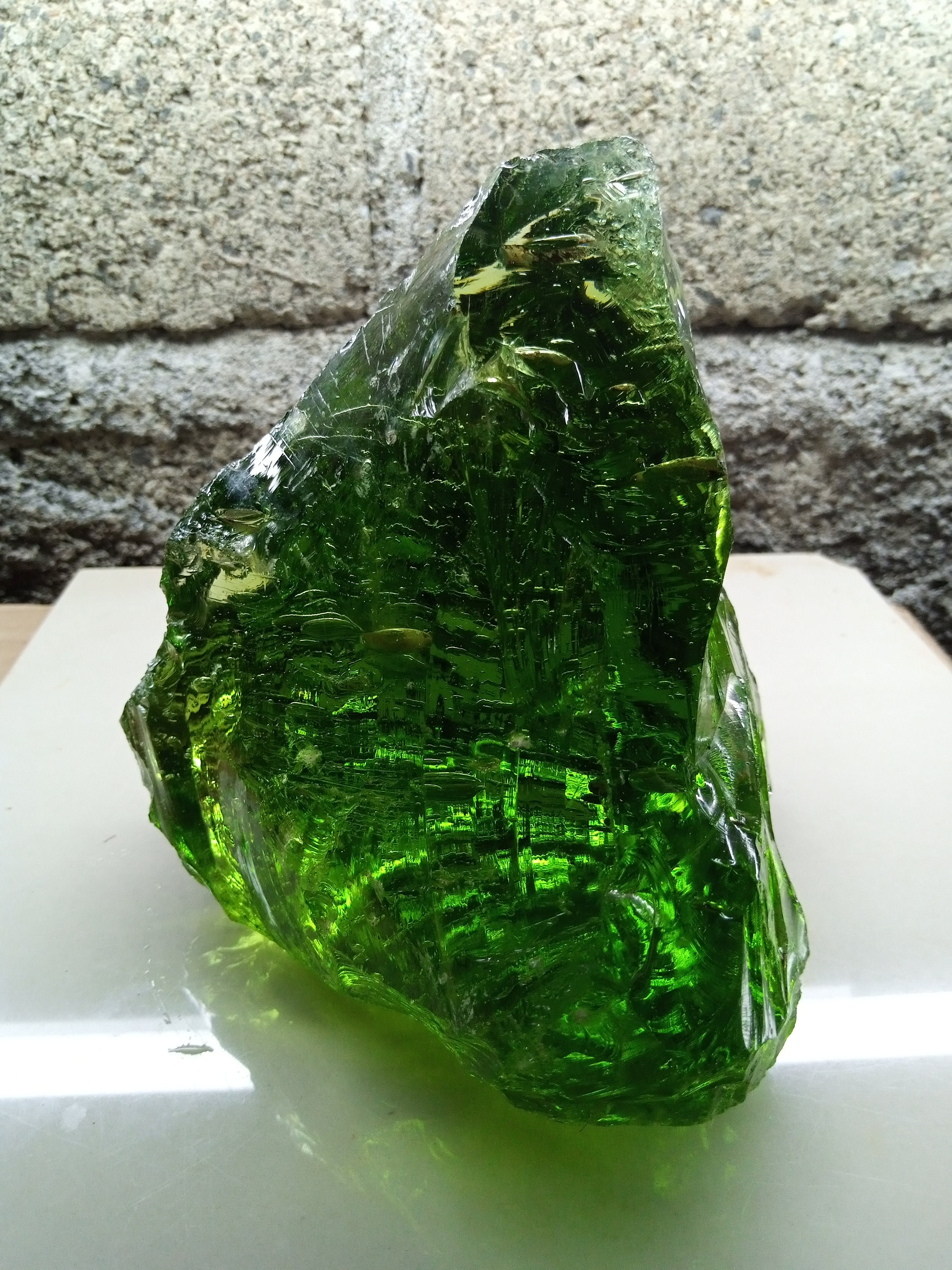 Pyramid Light Green Andara Crystal Rough Natural Monatomic Etsy UK