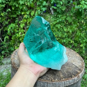 2690 Grams | Andara Crystal Cyan with Sukro Bubble Rough Monatomic