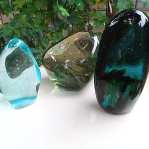 3pcs/4.176g polished mix emerald aqua blue,clear,turquoise of Andara crystal monatomic polished (002)