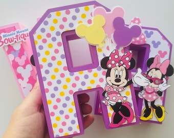 Minnie Mouse 3D-letter: aangepast verjaardagsfeestje