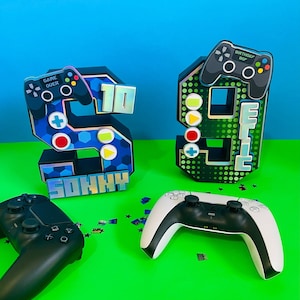 Gamer party decor, play station party decor, gamer birthday party, gamer 3D letter, play station birthday party, gamer birthday decoration