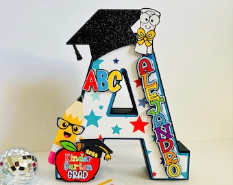 Custom 3D Graduation Letter: Personalized Kindergarten Decor