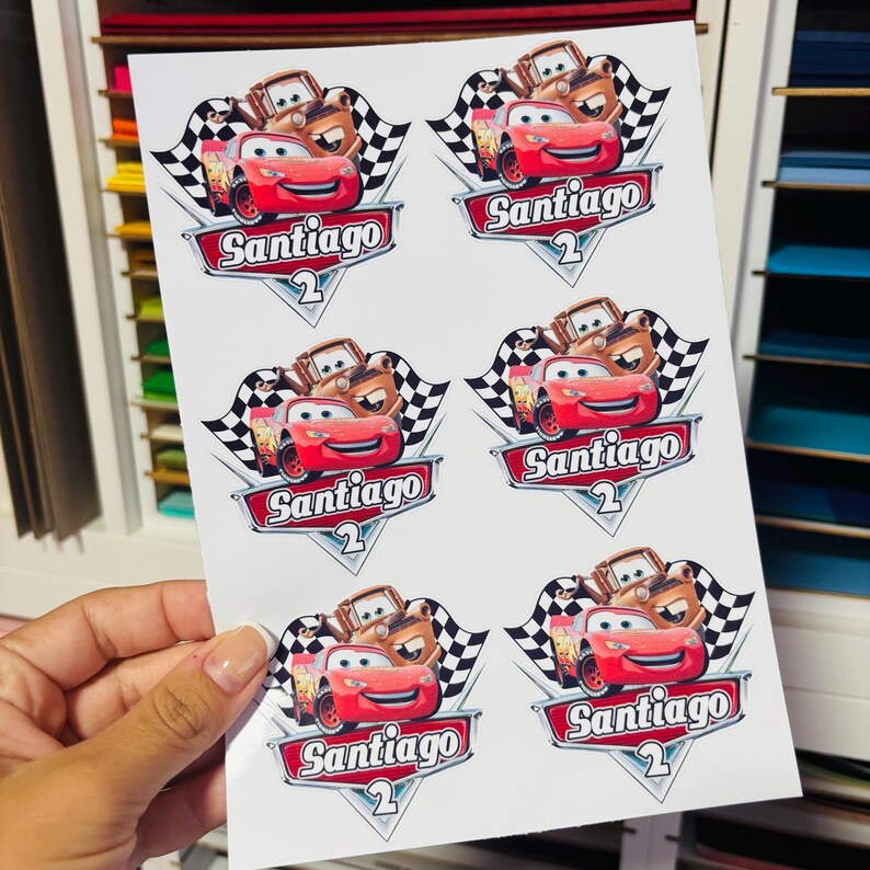 Cars Party Sticker Cars Birthday Stickers: Lightning Mcqueen Party Favors - Etsy