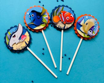 Le monde de Nemo pour cupcakes : décoration de fête d'anniversaire