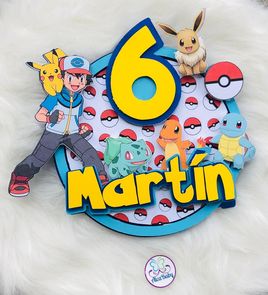 Pokémon Cake Topper Pikachu Birthday