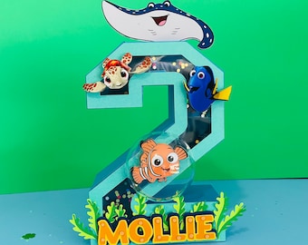 Finding Nemo 3D Letter: Custom Birthday Party Decor