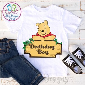 Winnie the Pooh Birthday Shirts, Winnie the Pooh Birthday Party Shirts, Disney Family Matching Shirts Winnie the Pooh Family Shirts