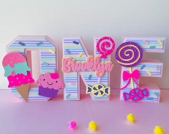 Candyland 3D Letters: Sweet Party Decoration