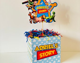 Personalized Toy Story Birthday Centerpiece: Party Decor