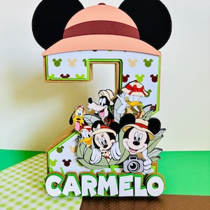 Mickey safari birthday decoration, Mickey birthday party, Mickey decoration, Mickey party decor, Mickey birthday boy, Mickey smashcake