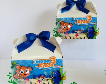 Finding Nemo Party Decor, Finding Nemo Gable Box, Finding Nemo Birthday Decorations, Finding Nemo Birthday Party, Finding Nemo Favor Boxes