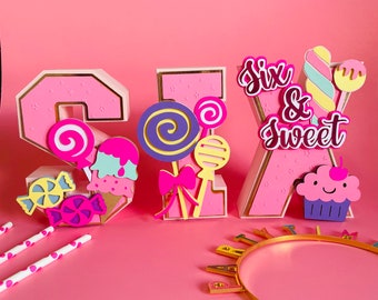 Candyland 3D Letter: Custom Birthday Party Decor