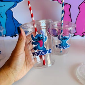 Stitch Birthday Cups, Stitch Birthday Decor, Lilo and Stitch Cups, Customize Cups, Stitch Party Favors, Lilo and Stitch Birthday Decor