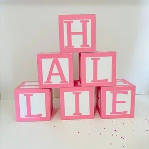 Toy Story Inspired Alphabet Blocks: Custom Birthday Party Decor, 4''