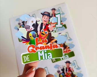 Farm Birthday Stickers: Lil' Farmer Party Favors