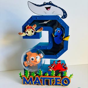 Finding Nemo 3D Letter: Custom Birthday Party Decor