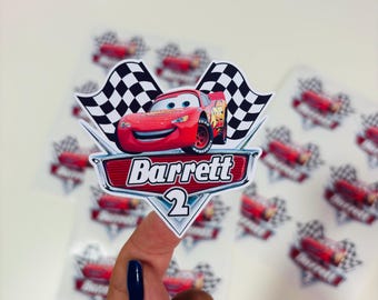 Cars Birthday Stickers: Lightning McQueen Party Favors