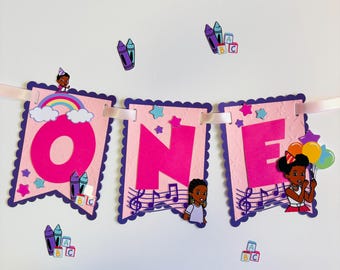Gracie's Corner Birthday Banner: 5" Cardstock Party Decor