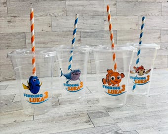 Finding Nemo Birthday Party Stickers: Personalized Favors