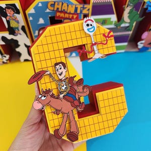 Toy Story party decor, Toy Story 3D letter, Toy Story birthday decorations, Toy Story birthday party, Toy Story centerpiece, Toy Story
