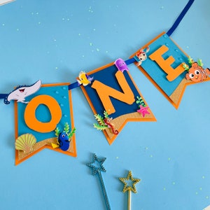 Finding Nemo 3d letter, finding Nemo party decor, finding Nemo birthday decor, finding Nemo party, finding Nemo birthday decoration