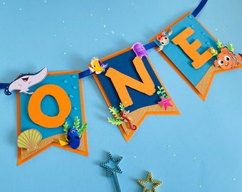 Finding Nemo Birthday Banner: 3D Party Decor
