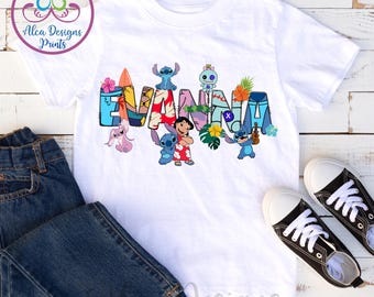 Stitch Birthday Shirt, Disney Family Matching Tee