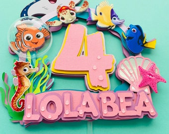 Finding Nemo Birthday Cake Topper: Personalized Party Decor
