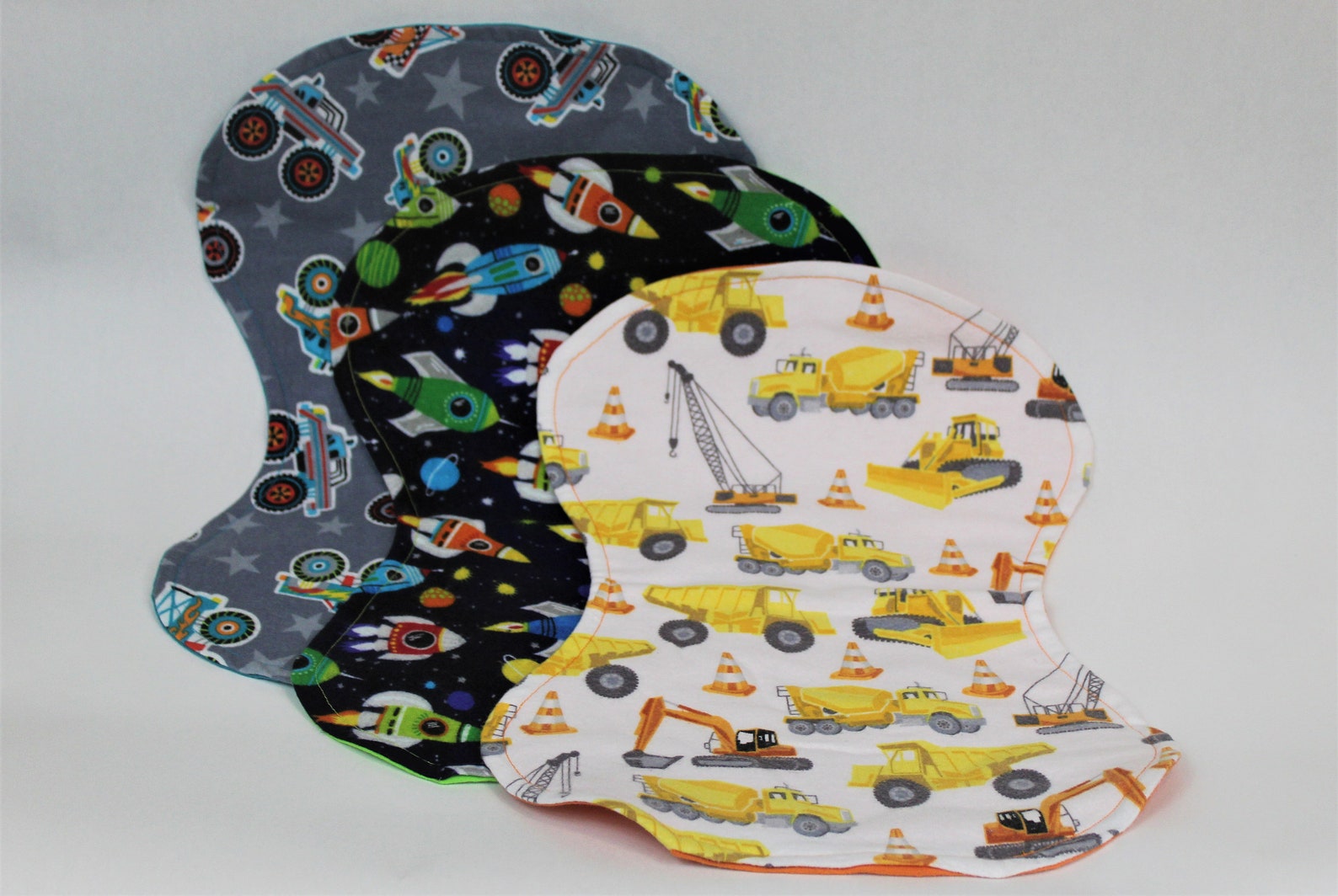 Burp Clothes Boy Print Pack of 3 Etsy