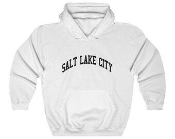 Salt Lake City Utah Sweatshirt Unisex Salt Lake City Collegiate Style Hoodie